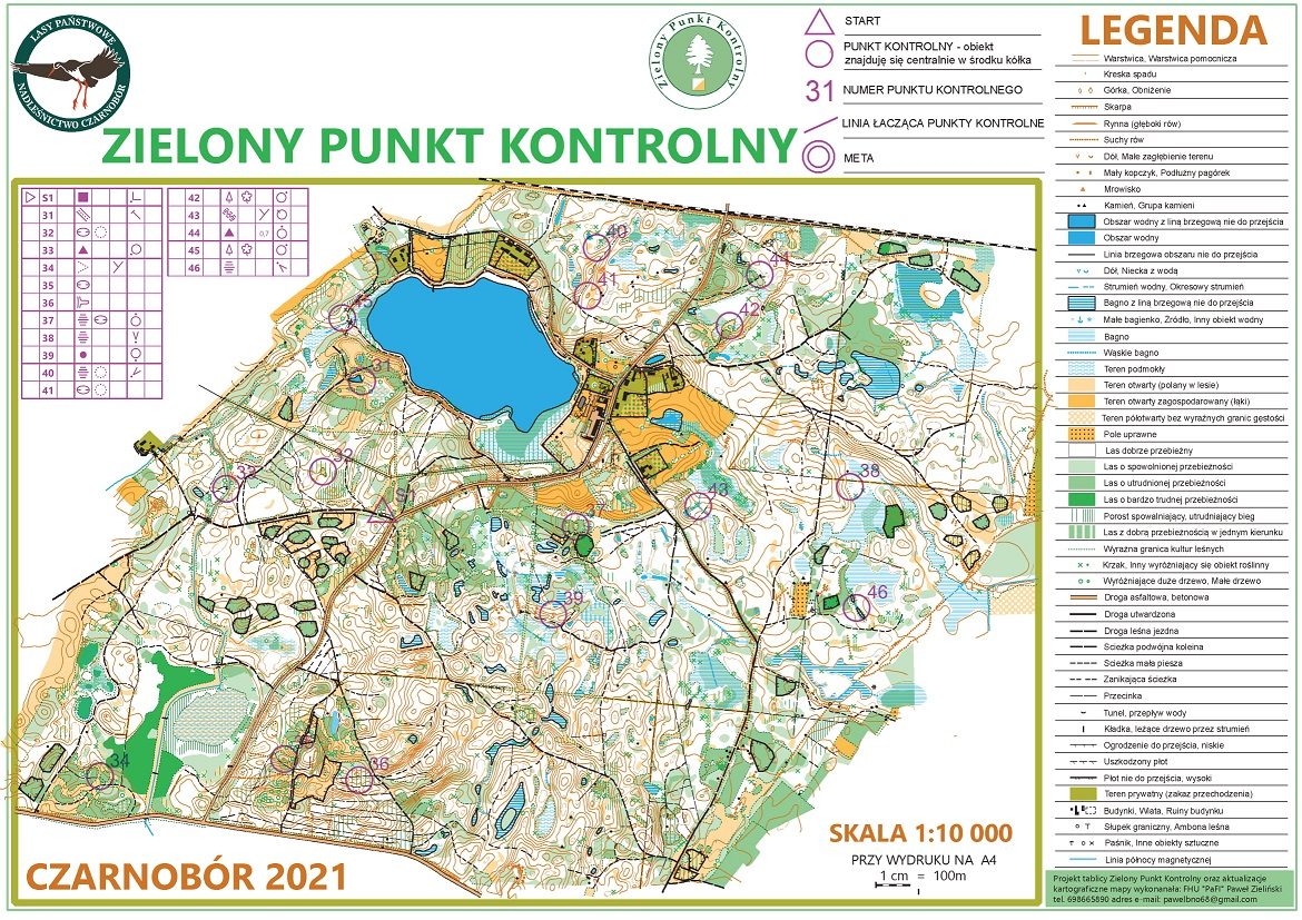 Mapa wszystkich punktów — ZPK Czarnobór