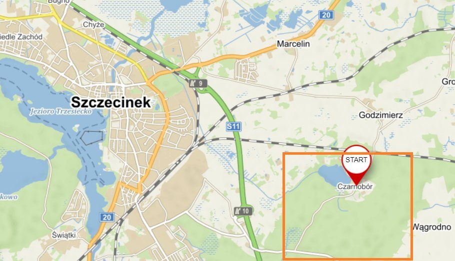 Start i dojazd — ZPK Czarnobór