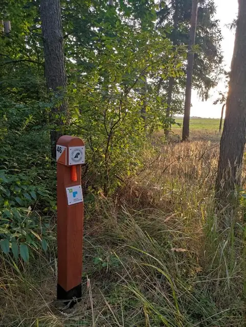 Słupek na punkcie kontrolnym