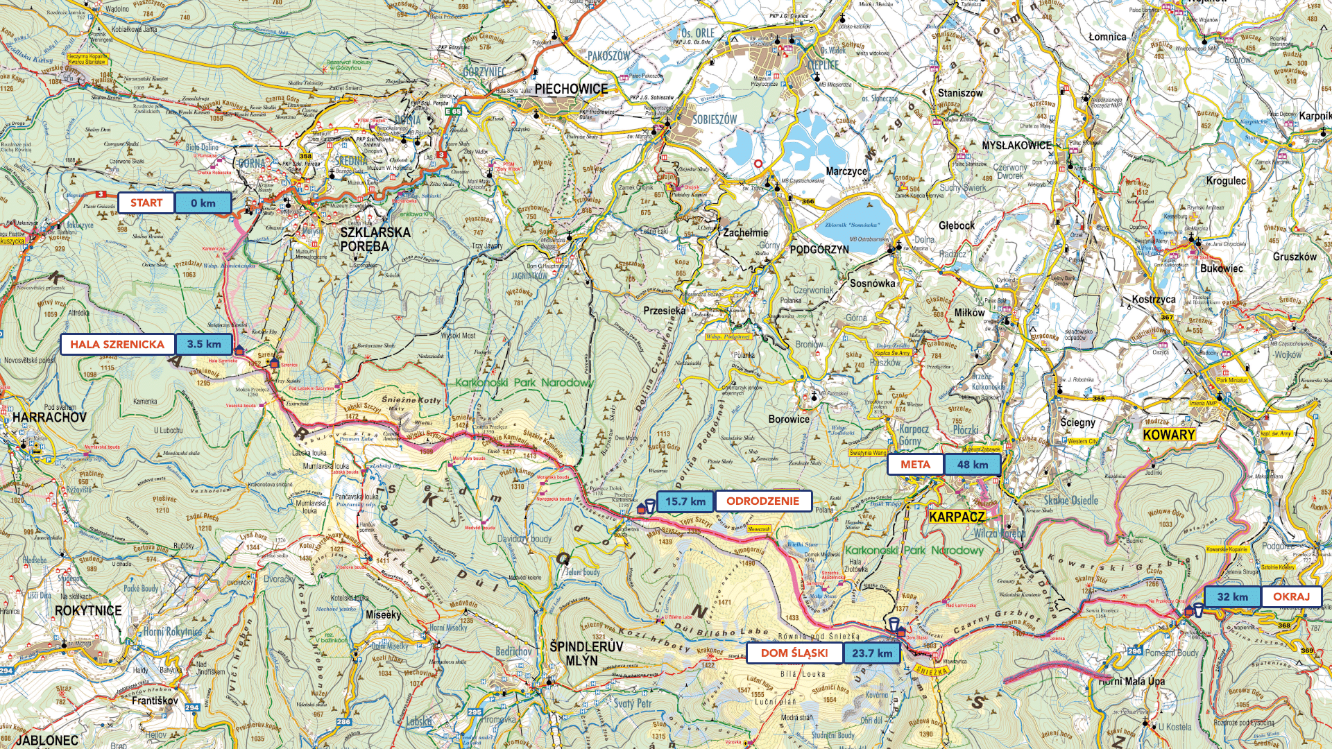 Mapa trasy